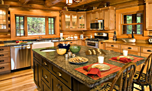 Rustic kitchen design by Country Cabinets