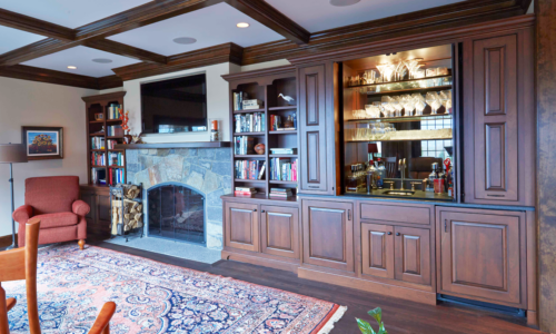 Living room cabinetry by Country Cabinets